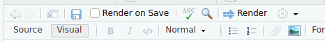 We want it to render automatically when saved, so check the box next to 'Render on Save'